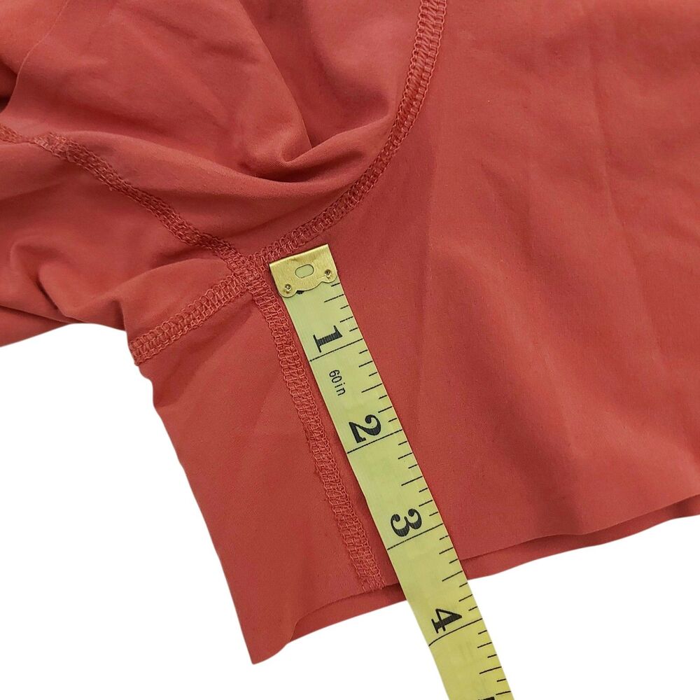 Athleta Run With It 3.5" Short Womens Medium Orange Sports Athletic Training - Picture 11 of 11